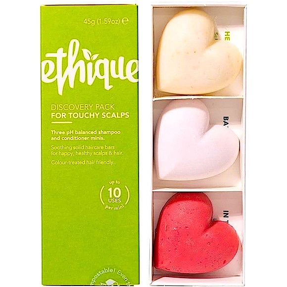 Ethique Discovery Pack for Touchy Scalps Shampoo & Conditioner 3 Travel Bars - Picture 15 of 16